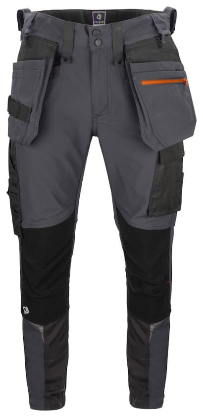 Projob 5550 stretch men’s tapered leg work trousers with kevlar protection