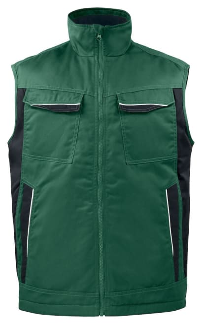 Projob 5704 padded bodywarmer vest gillet reflective detail