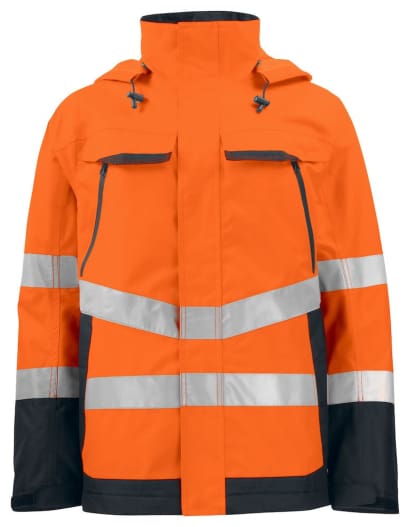 Projob 6440 hi vis waterproof jacket with functional id-card loop