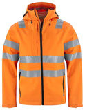 Projob 6450 high visibility waterproof rain jacket with superior ventilation