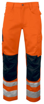 Projob 6532 high-vis work trousers with smart storage solution