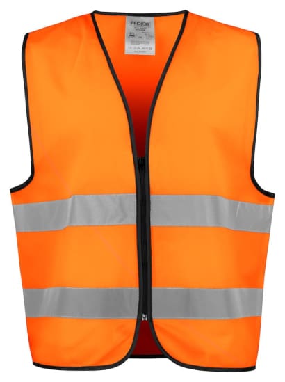 Projob hi vis 6709 zipped vest: class 2 reflective safety essential