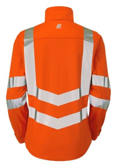 Pulsar rail ladies high vis soft shell orange jacket-pr707