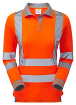 Pulsar® rail spec ladies long sleeve polo shirt-pr703