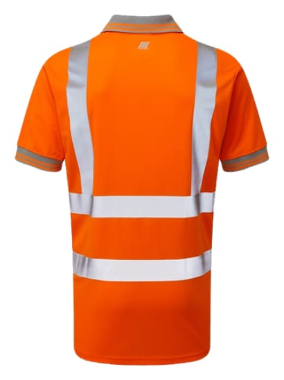 Pulsar rail spec orange hi vis polo shirt-pr176