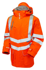 Pulsar rail hi viz waterproof storm coat for workwear