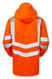 Pulsar rail hi viz waterproof storm coat for workwear