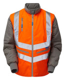 Pulsar rail hi vis body warmer gilet pr498