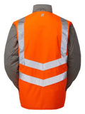 Pulsar rail hi vis body warmer gilet pr498