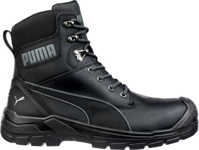 Puma conquest evo composite zipped high s3 black safety boot