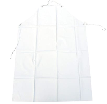 Pvc heavyweight work apron white 48’x36’ (pack of 10) - pahww48