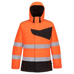 Pw2 hi vis waterproof winter jacket- portwest pw261