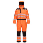 Pw3 hi vis class 3 winter padded waterproof coverall portwest ris 3279 pw352