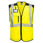 Pw3 hi vis executive vest viz zipped pw309