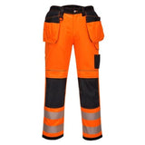 Pw3 hi-vis holster/kneepad pocket work trousers class 2 portwest t501 ris 3279