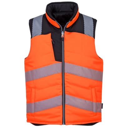 Pw3 segmented hi vis bodywarmer/ gilet class 2-ris 3279 portwest pw374