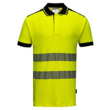 Pw3 high vispbility work polo shirt ris 3279 portwest t180