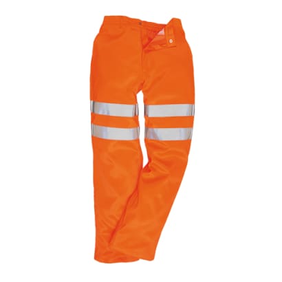 Rail hi vis class 2 service work trousers ris go/rt portwest rt45