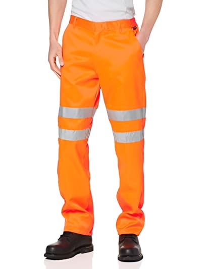 Rail hi vis class 2 service work trousers ris go/rt portwest rt45