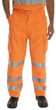 Rail specification hi vis trousers with kneepad pocket class 2 rst-ris 3279
