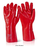 Red Rubber Pvc Gauntlet Liquid Proof Red 14’ Pack of 60 Pairs- Pvcnr14 Hand Protection Active-Workwear