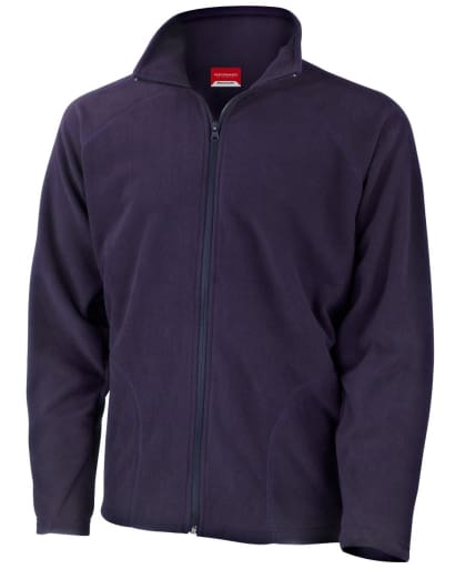 Result core men’s microfleece full zip lightweight fleece jacket -r114x