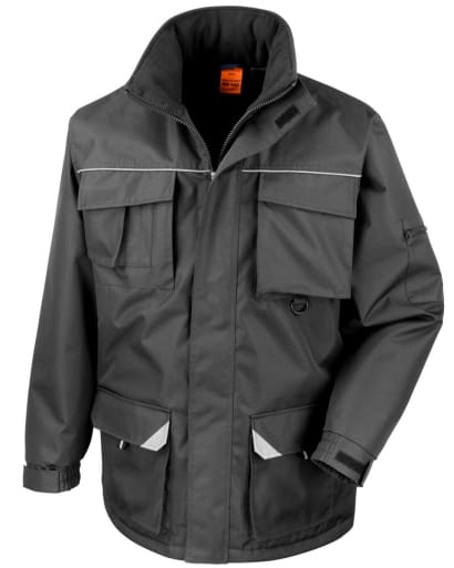 Result workguard sabre padded long work coat (wind & waterproof) - r301x