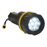 Rubberised 7 led rubber torch - pa60