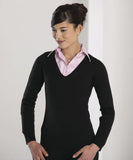 Russell collection ladies v neck sweater-710f