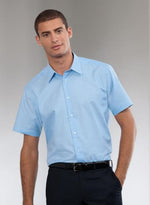 Russell collection men’s short sleeve oxford work shirt-923m