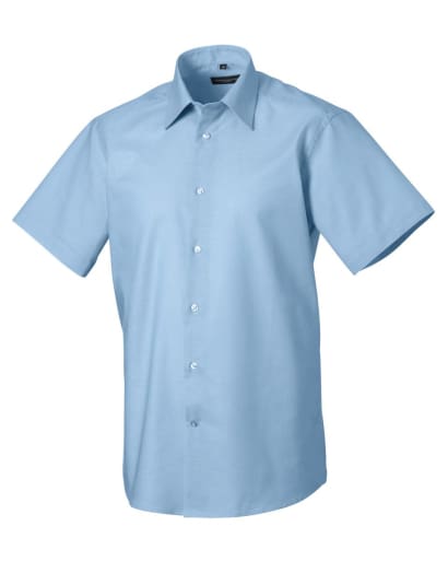 Russell collection men’s short sleeve oxford work shirt-923m