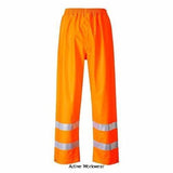 Sealtex flame retardent hi-vis waterproof over trousers - fr43 fire retardant active-workwear