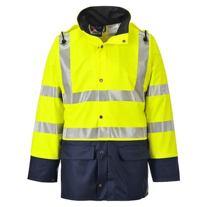 Sealtex hi vis ultra 2-tone waterproof pu work jacket - s496