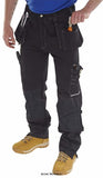 Click Shawbury Multi Pocket Work Trousers With Kneepad & Holster Pockets - Smpt trousers Active-Workwear Multi pocket design with tool pouches Tuck away holster pockets 1 rear pocket with hook and loop flap Hammer loop External knee pad pouches Reinforced knees Side elastic on waist for comfort and ease of fitting 30cm gusset at ankles with zip closure Available in regular and tall fit (