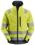 Snickers 1230 allround work high visibility softshell jacket class 3