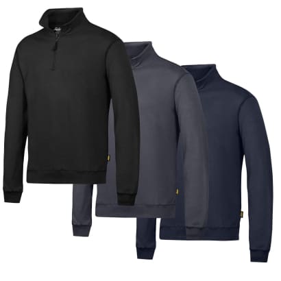 Snickers 2818 workwear half zip sweatshirt jumper