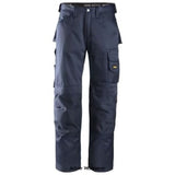 Navy Bluer Snickers 3 Series Original Loose Fit Duratwill Work Trousers -3312 Trousers Active-Workwear Extremely hard-wearing work trousers made in dirt repellent DuraTwill fabric. Features an advanced cut with Twisted Leg design, Cordura reinforcements for extra durability and a range of pockets, including phone compartment. Advanced cut with Twisted Leg design and Snickers Workwear Gusset in crotch