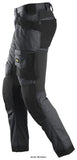 Snickers 6241 Allround Work Stretch Tapered Leg Trousers Holster Pockets Kneepad Trousers Active-Workwear These are our current best selling Snickers 6241 Trousers all round Snickers 6241 stretch trousers Workwear goes street smart in these best selling stretchy work trousers  Stretch Cordura at the knees for flexibility, comfort and durability Pre bent, slim fit legs Advanced Knee Guard Pro with expansion pleats, keeping your 