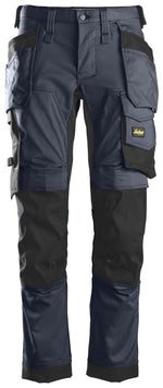 Snickers 6241 allround work stretch tapered leg trousers with holster pockets