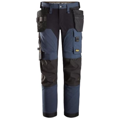 Snickers 6275 allround work stretch windproof softshell trousers with holster pockets