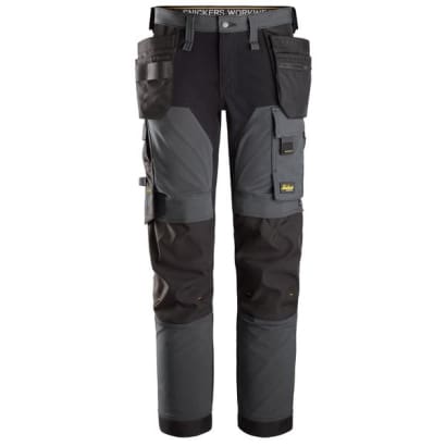 Snickers 6275 allround work stretch windproof softshell trousers with holster pockets