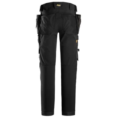 Snickers 6275 allround work stretch windproof softshell trousers with holster pockets