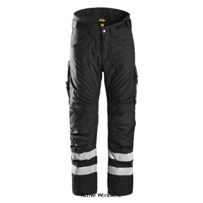 Snickers All-Weather Work 37.5 Insulated Padded Winter Trousers Hi Vis - 6619