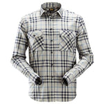 Snickers all-round work checked flannel long sleeve shirt