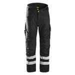 Snickers all-weather work 37.5 insulated padded winter trousers hi vis - 6619