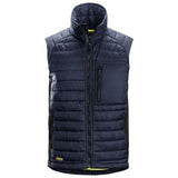 Navy Blue Snickers Allround Work 37.5 Insulator Vest/Bodywarmer/Gilet- 4512 Workwear Jackets & Fleeces Active-Workwear Stay warm without compromising freedom of movement by adding a vest. This comfortable vest can be worn both as a mid or outer layer. It features 37.5 insulation and has side panels in stretch material for added flexibility. A great, warming garment to have close when the cold sets in. 37.5® insulation Side panels in stretch