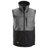 Grey Snickers Allround Work Winter Vest Bodywarmer/Gilet -4548 Workwear Jackets & Fleeces Active-Workwear Winter vest designed to provide working comfort in cold conditions. Made of wind- and water-resistant material, the vest is ideal for both indoor and outdoor use.