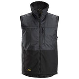 Black Snickers Allround Work Winter Vest Bodywarmer/Gilet -4548 Workwear Jackets & Fleeces Active-Workwear Winter vest designed to provide working comfort in cold conditions. Made of wind- and water-resistant material, the vest is ideal for both indoor and outdoor use.