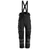 Snickers AllroundWork Waterproof 2-layer Padded Trouser Salopette- 6620 Trousers Snickers Active-Workwear
