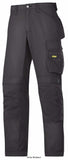 Black Snickers Rip Stop Cordura Loose Fit Work Trousers with Kneepad Pockets -3313 Trousers Active-Workwear Turn down the heat. Wear these amazing work trousers made of super-light yet durable rip-stop fabric. Count on advanced cut, superior Cordura reinforced knee protection and a range of pockets for all your on-the-job needs. Advanced cut with Twisted Leg design and Snickers Workwear Gusset in crotch for outstanding working comfort with every move
